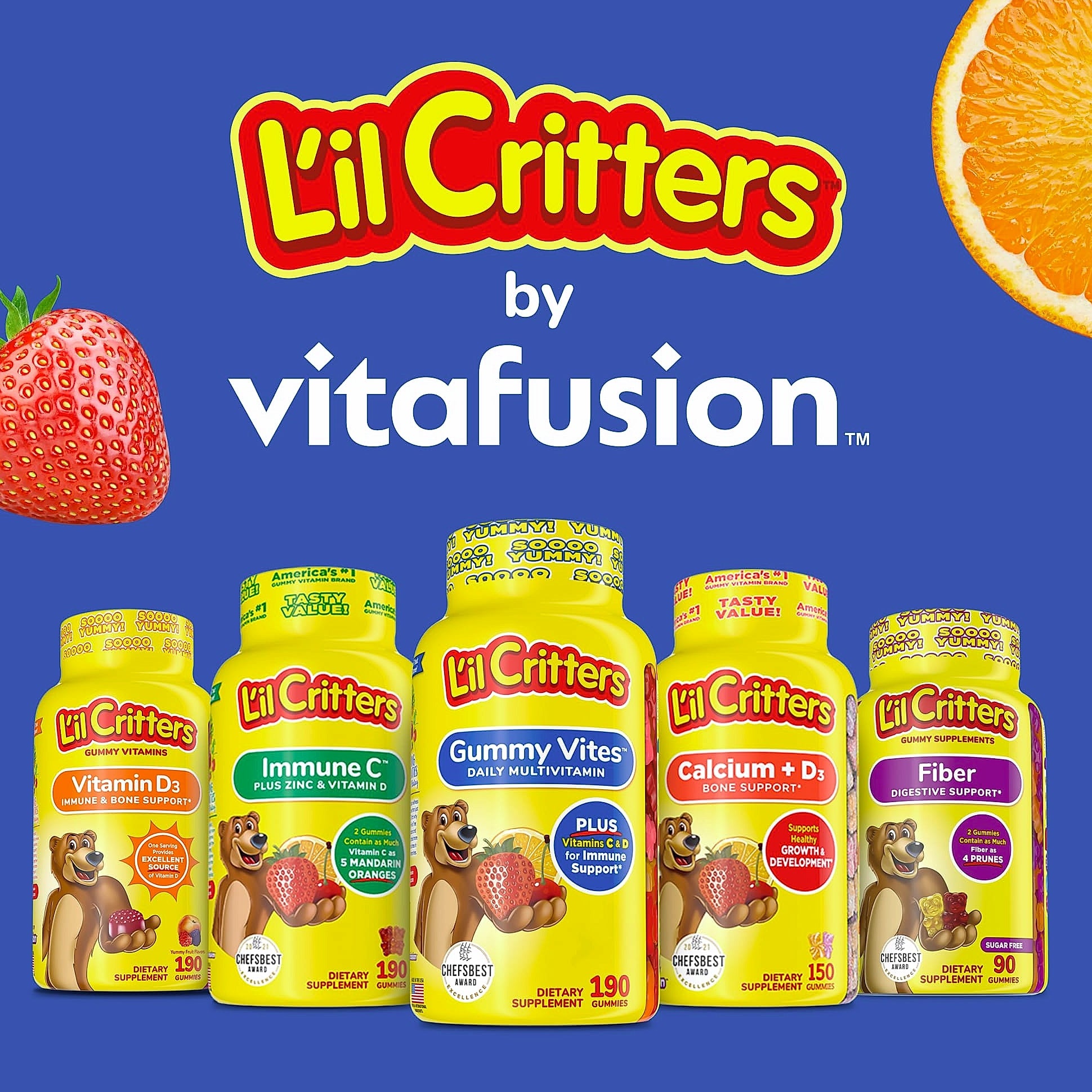 Lil Critters Gummy Vites No Sugar Added Multivitamin for Kids