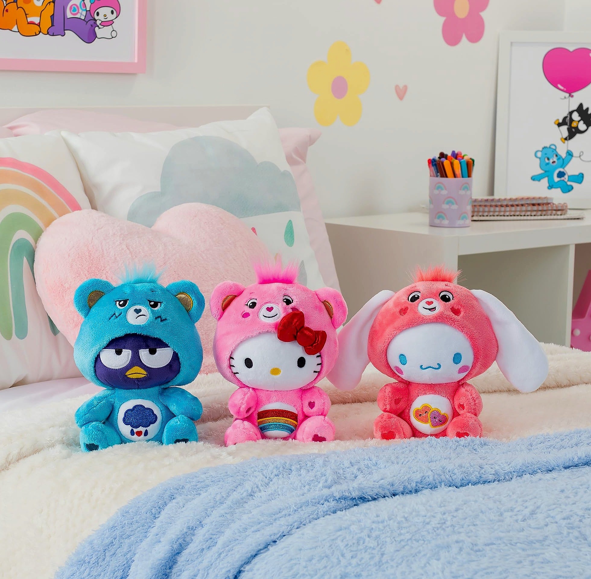 Care Bears Badtz-Maru Dressed as Grumpy Bear 8 inch Plush Toy