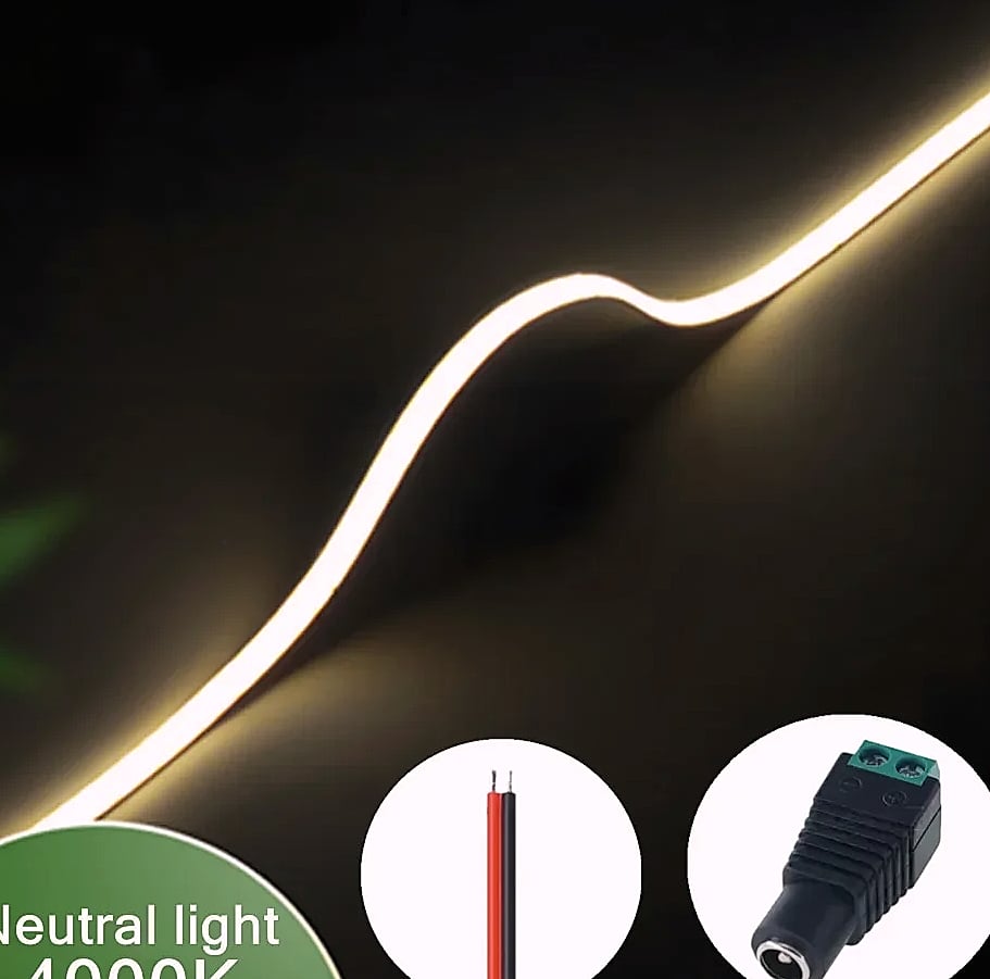 3mm COB LED Strip 12V Dimmable Flexible Light 400LEDs