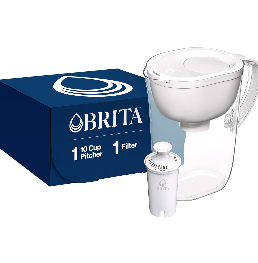 Brita Large 10-Cup Water Filter Pitcher, BPA-Free