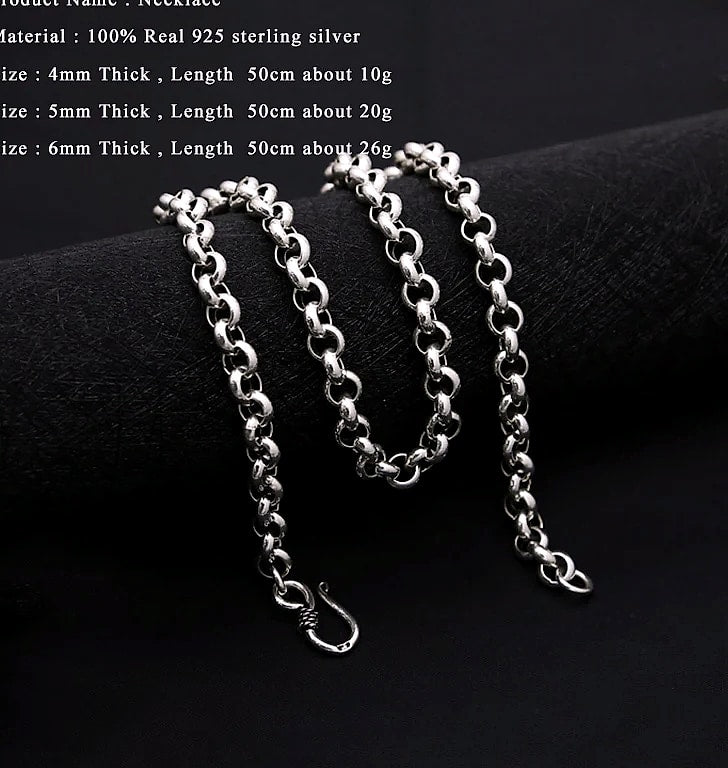 Lilibeth&Danjal 925 Silver Chain Pendant Necklace