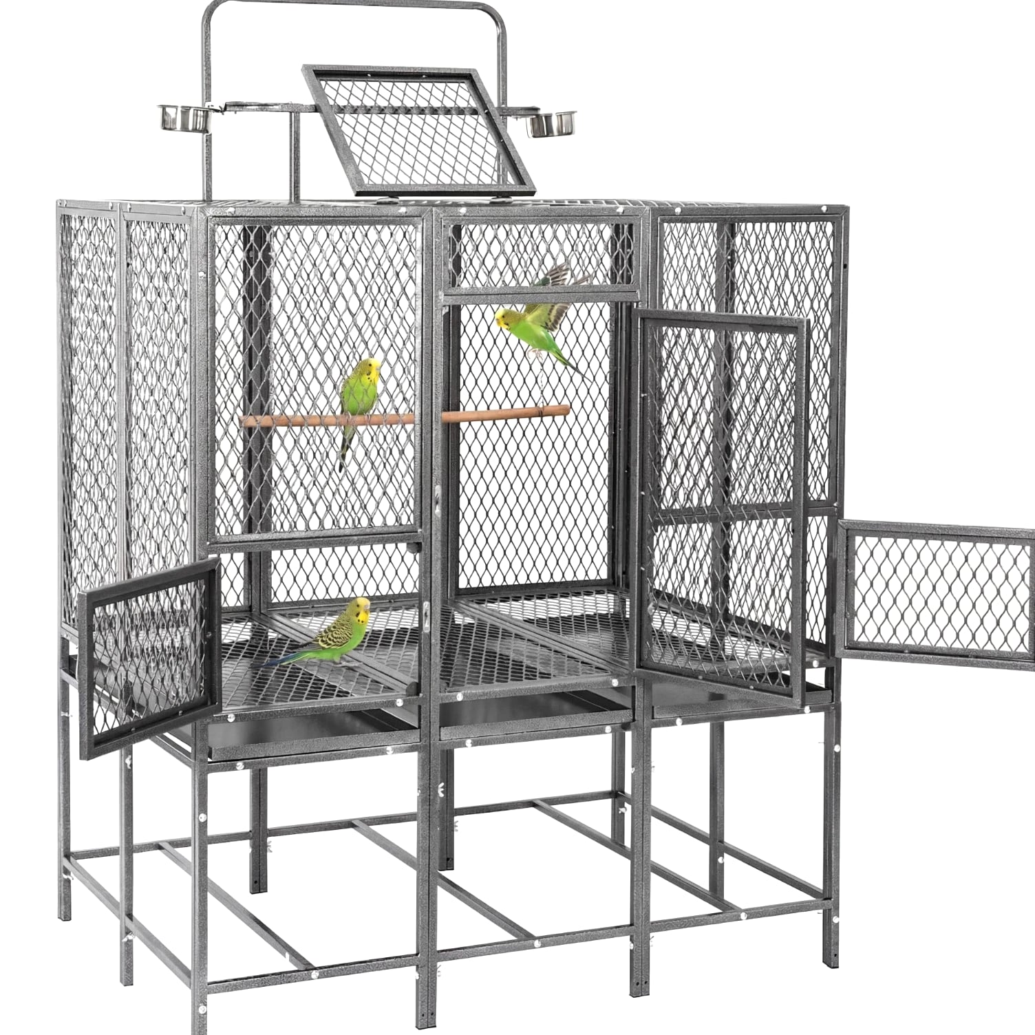 65" Heavy Duty Birdcage Aviary Large for Parakeet Macaw Parrot Budgies Lovebirds