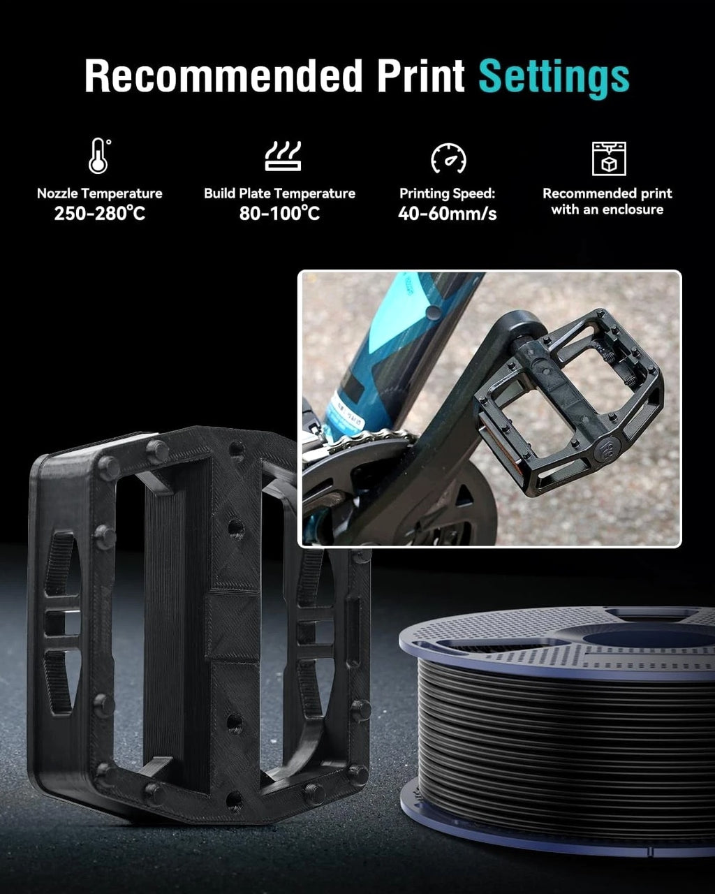 1kg Spool ABS 3D Filament - Tough, Compatible & Economical Solution