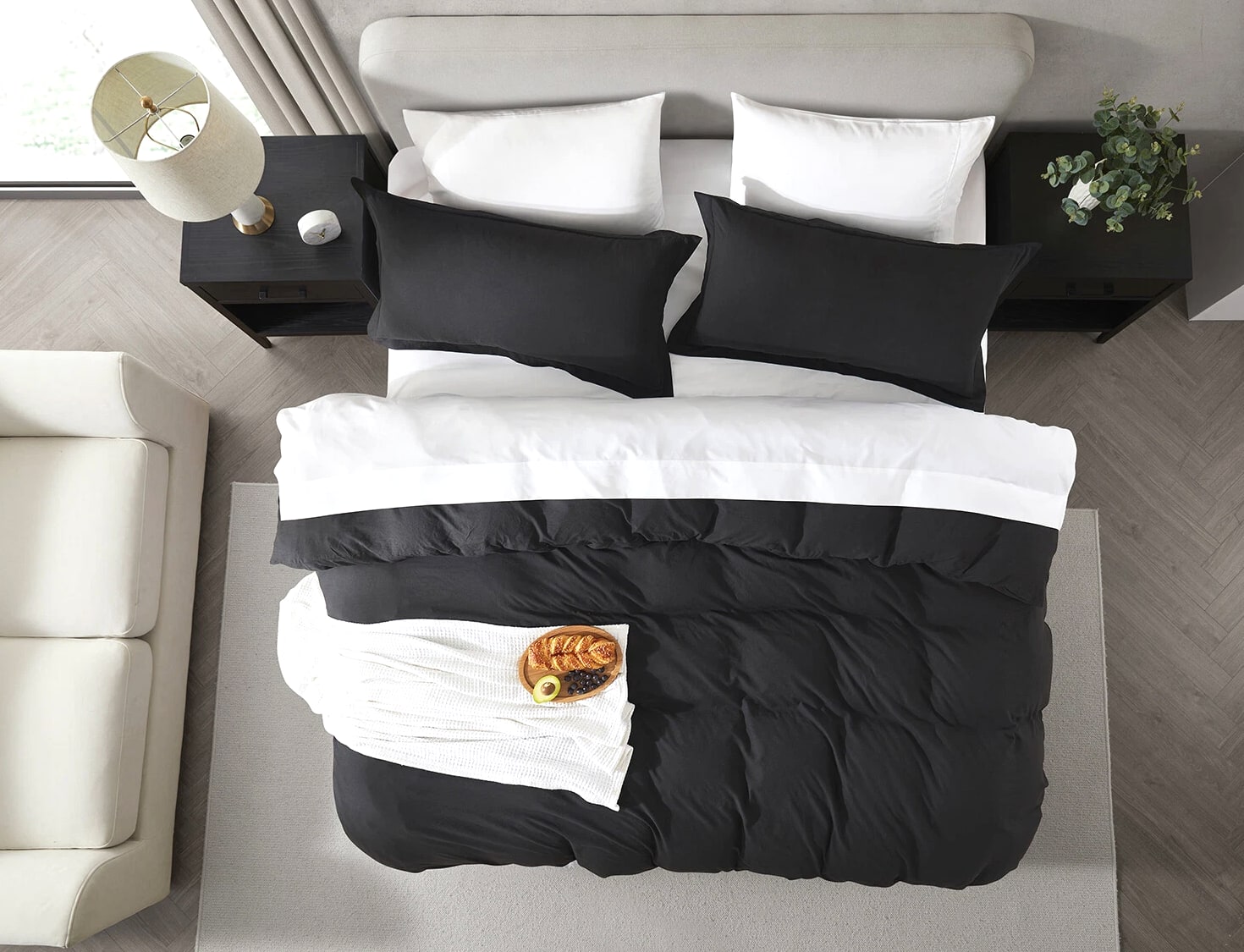 3 Pc Duvet Cover Set, King/Queen Soft Pre-Washed Comforter Cover & Pillow Shams