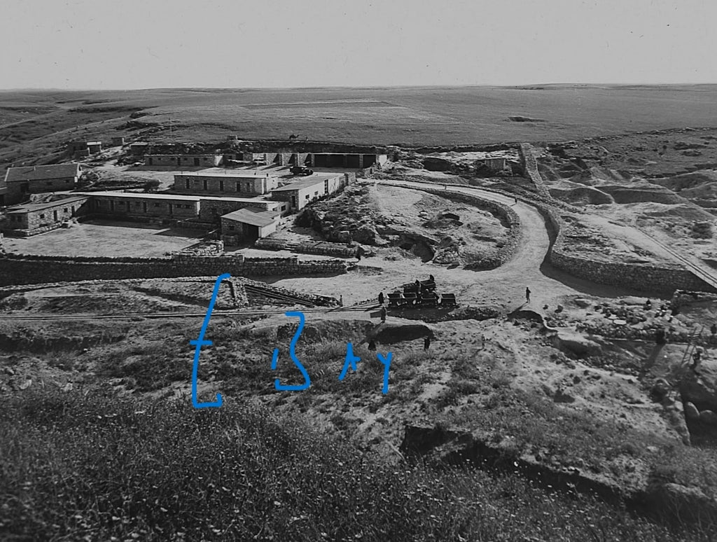 Photo TEL LACHISH EXCAVATION NO17 C1938 Vintage Magic Lantern Slide ISRAEL