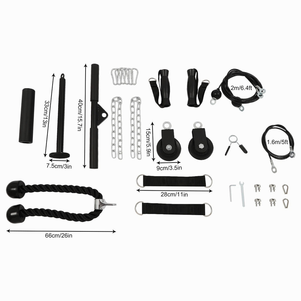 Cable Weight Pulley System, Home Gym Equipment, Fitness Pulley Cable System