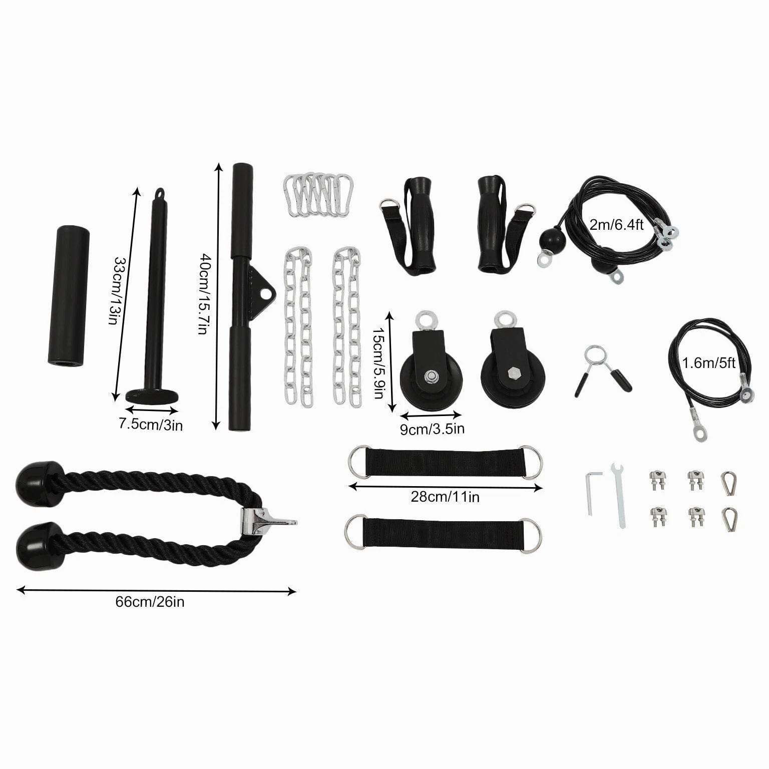 Cable Weight Pulley System, Home Gym Equipment, Fitness Pulley Cable System