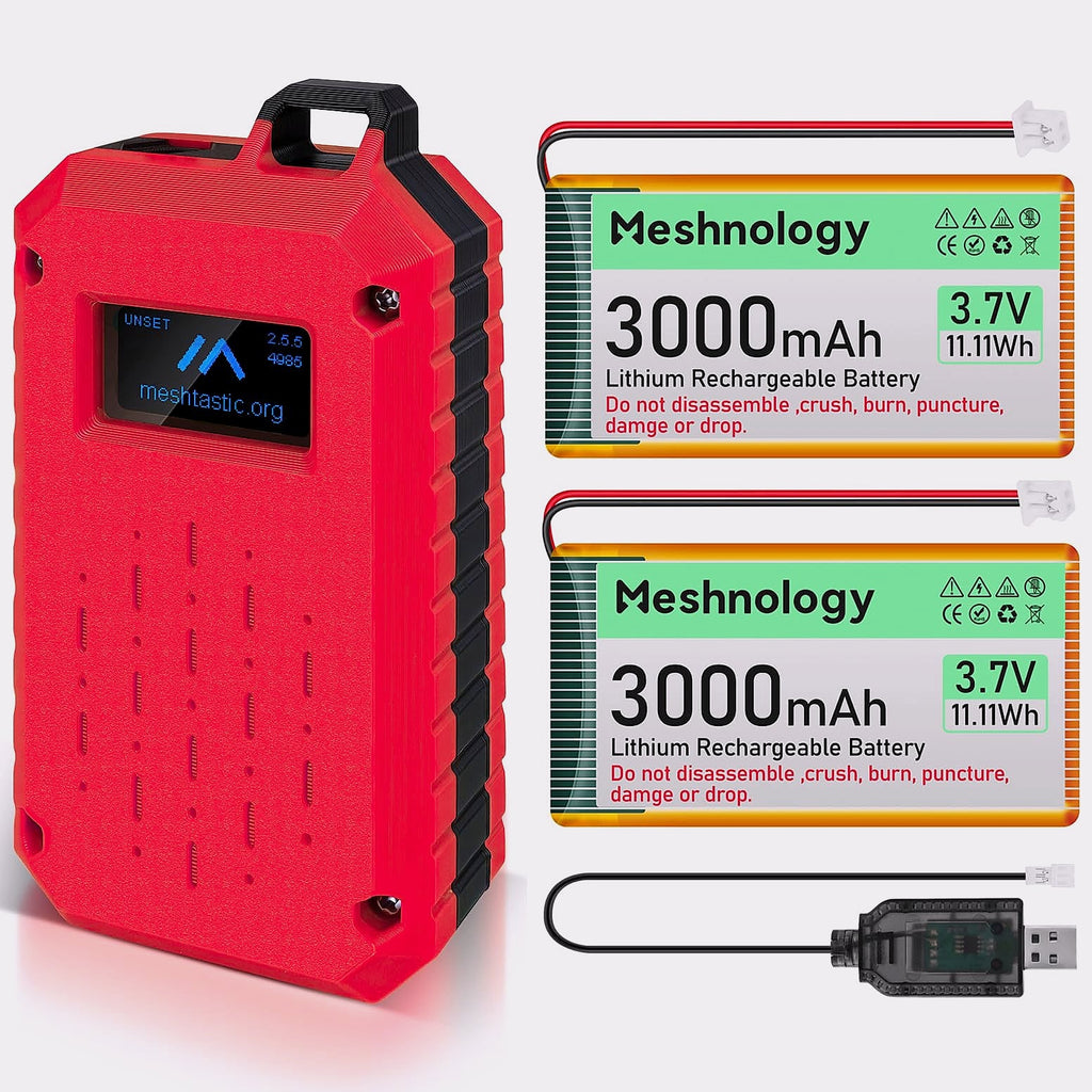 Drocoge Meshtastic RAK Wisblock Enclosure Kit Red