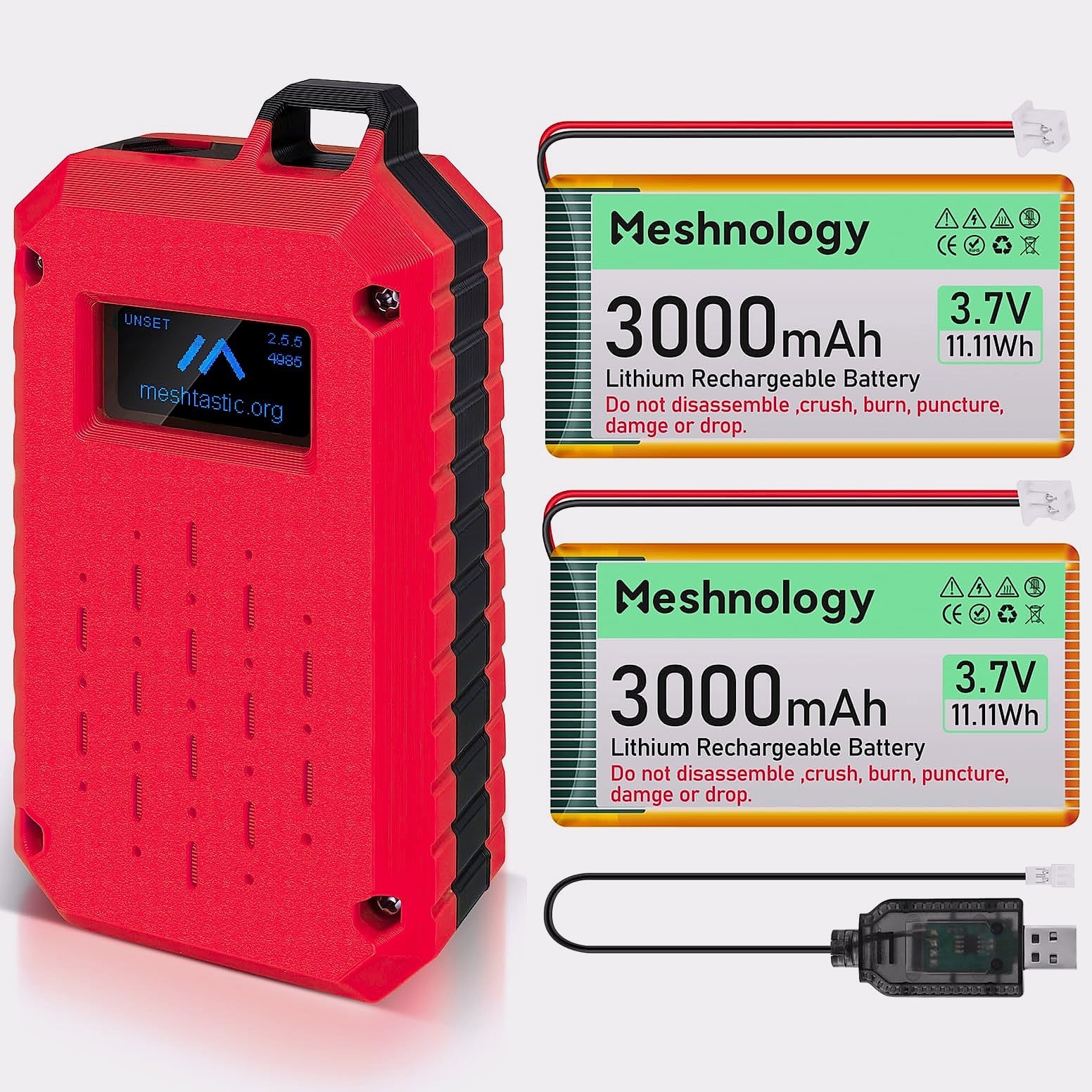 Drocoge Meshtastic RAK Wisblock Enclosure Kit Red