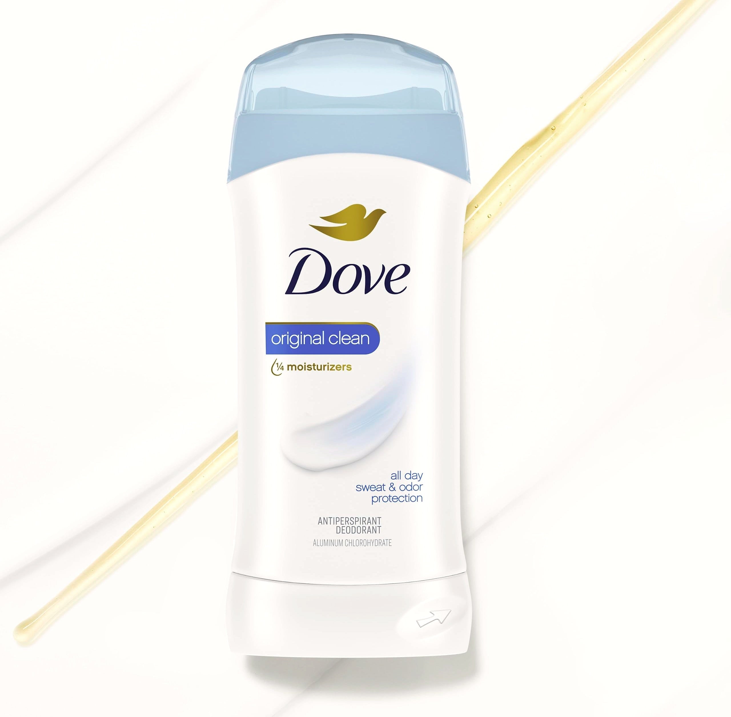 Dove Invisible Solid Antiperspirant Deodorant Stick, Original Clean, 2.6 oz, 2 Count
