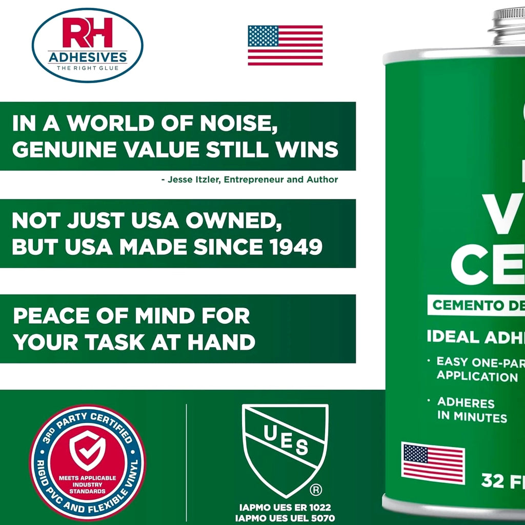HH-66 Vinyl Cement - Flexible Glue for Tarps & Pool Liners/