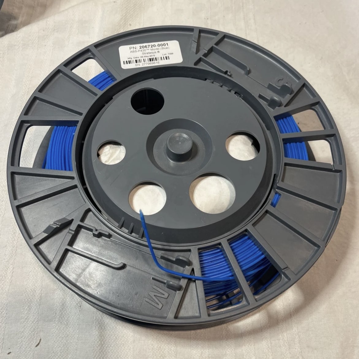 Stratasys ABS-P430 Filament Lot - 3 Spools - Red Black Blue Industrial 3D Print