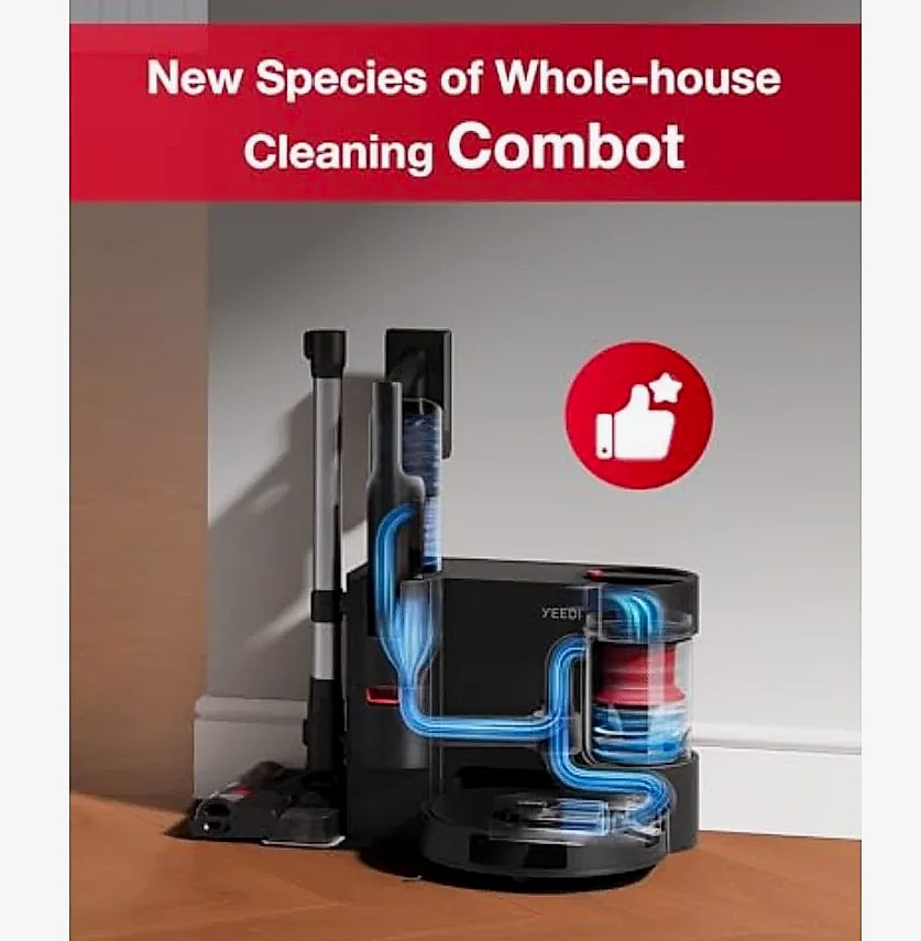 SHXI C12 Combo cordless stick vacuum with robot mop