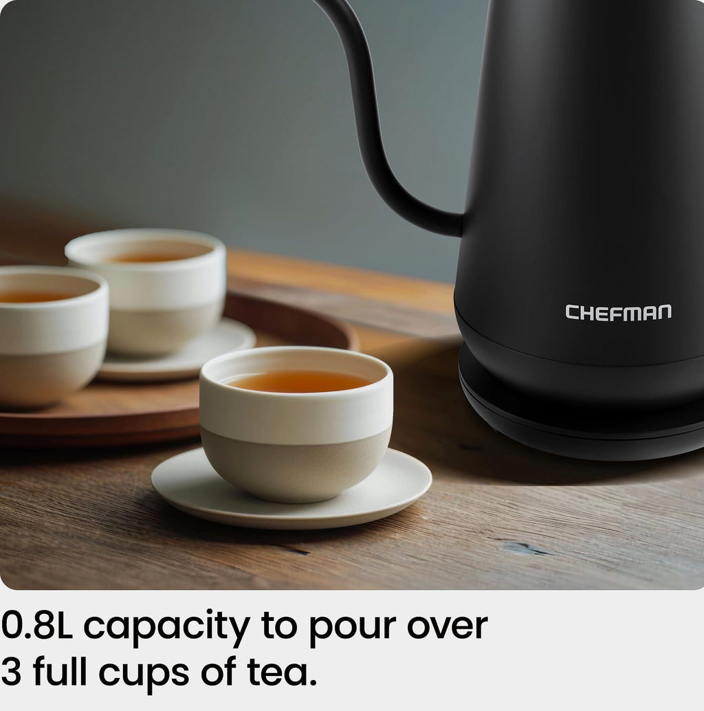 Chefman Gooseneck Electric Kettle 1000W Pour Over Coffee