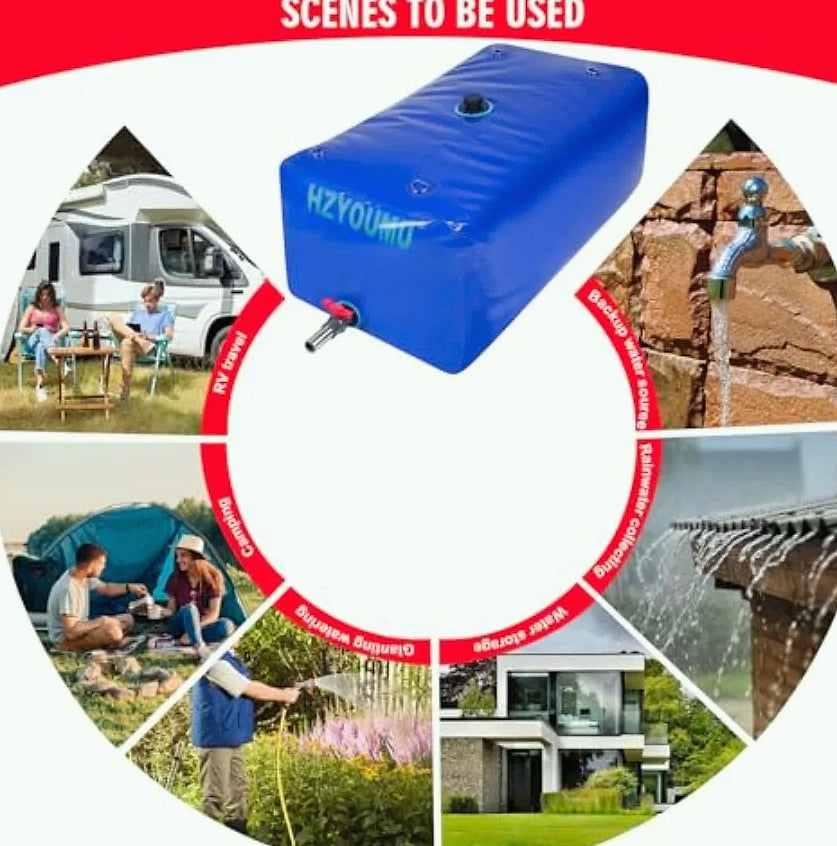 240L Foldable Water Tank Storage Container Waterproof Bladder