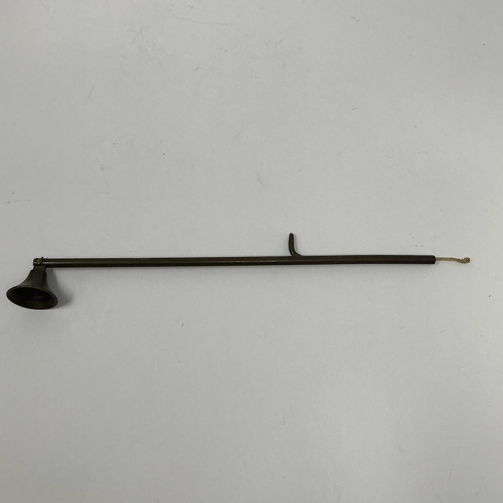 Vintage Brass Candle Snuffer with Wick Pull Antique 18th 19th Century Style