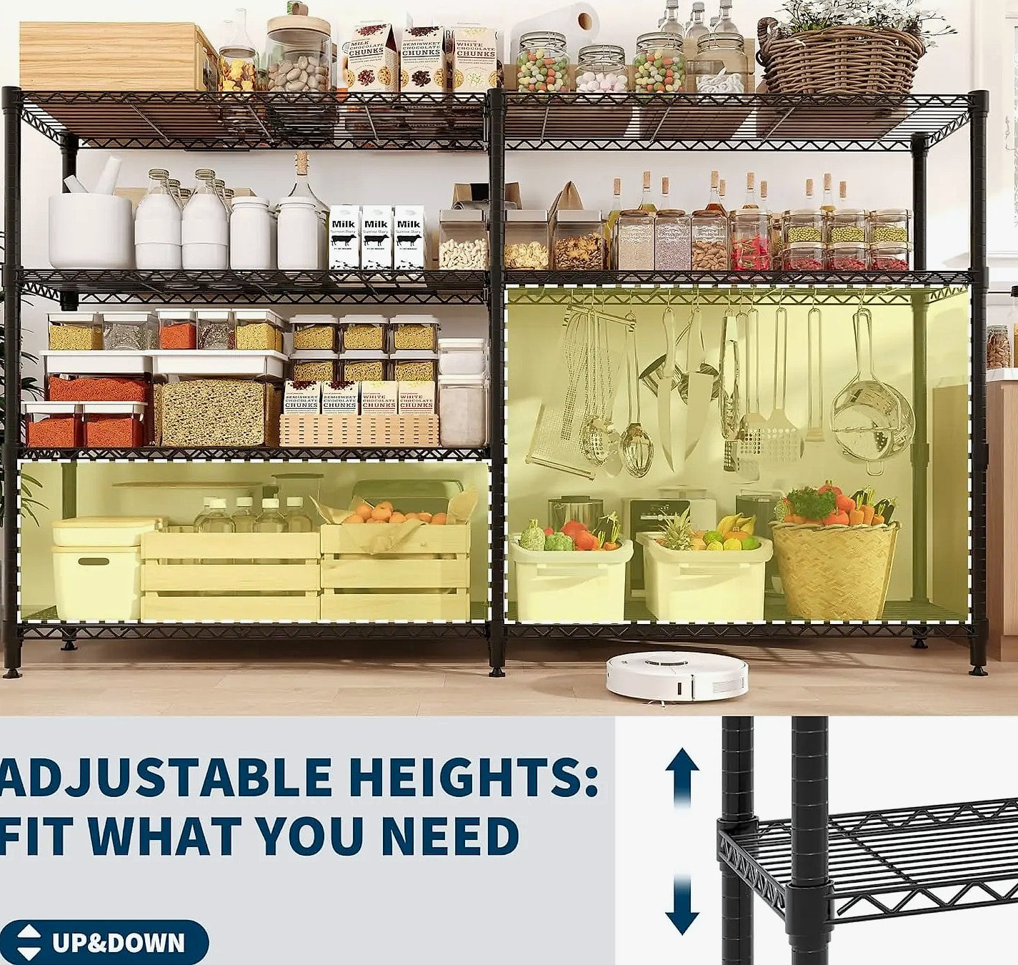TWISTER.CK Heavy Duty Metal Shelving Unit 4/5 Tier