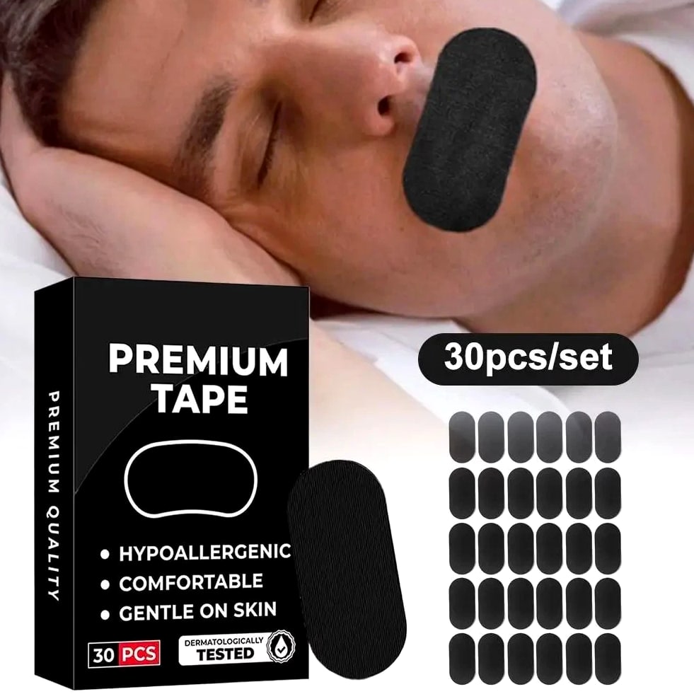 30pcs Anti Snore Mouth Breathing Tape for Better Sleep Nasal Strips