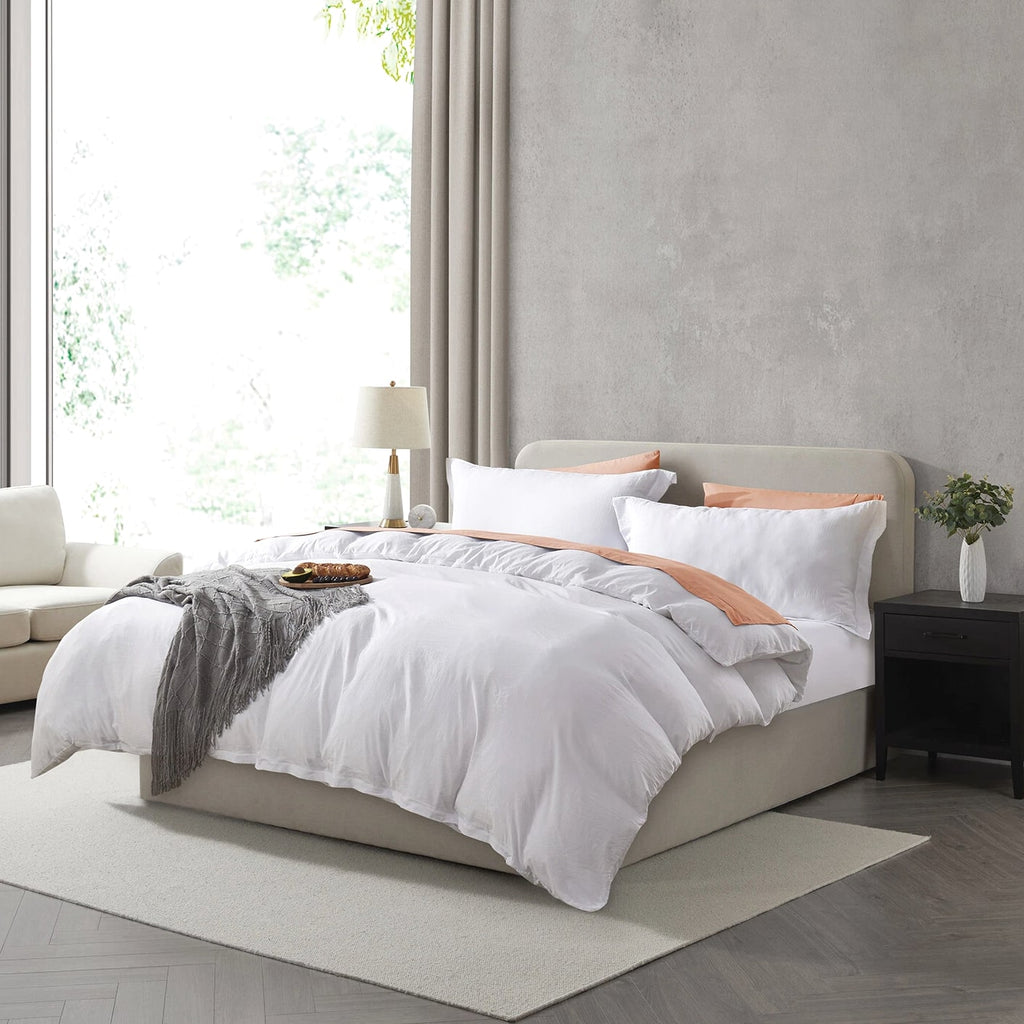 3 Pc Duvet Cover Set, King/Queen Soft Pre-Washed Comforter Cover & Pillow Shams
