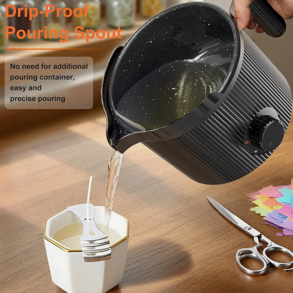 Candle Wax Melter with Pour Spout - Candle Making Kit for Beginners