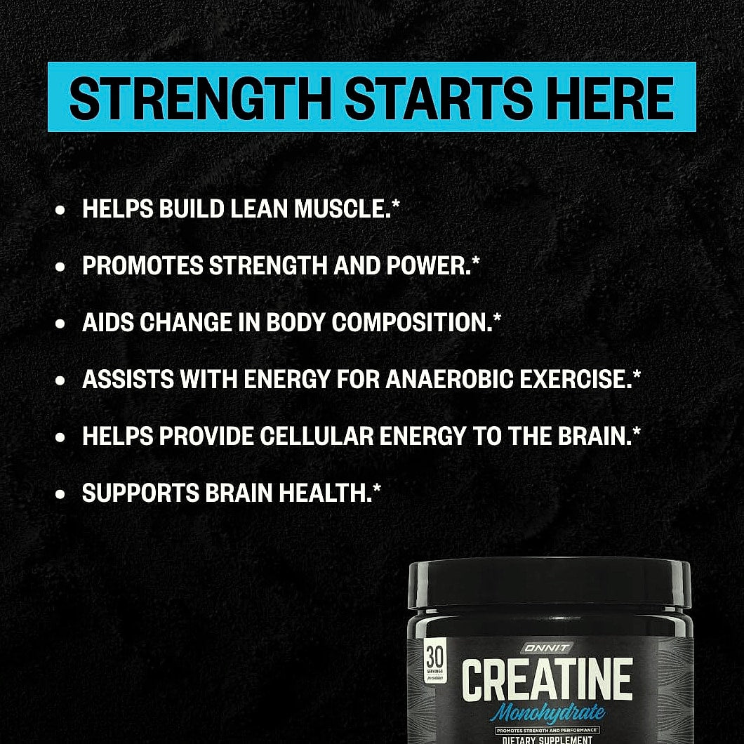 ONNIT Creatine Monohydrate Powder, 5g, IGEN Non-GMO