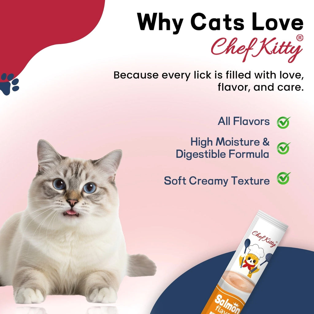 Cat Treats Lickable | Grain-Free Cat Food Toppers, Creamy Puree Mixed 20-Pack