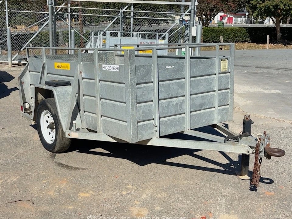 2018 Best Trailer Inc 5X8US Single Axle 8' Utility Equipment Box Trailer with Ramp