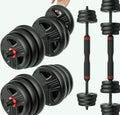 YAO HUI HUANG 20lb Adjustable Dumbbell Set with 3-in-1