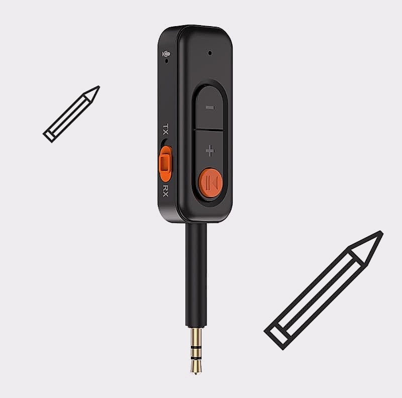 GEYILO Bluetooth Transmitter Receiver for dual headphones