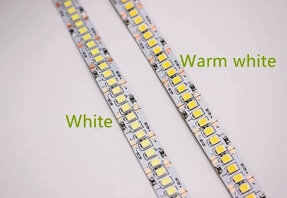 Taslauk 10mm PCB 2835 SMD LED Strip 240 leds/m 12V/24V