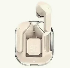 AHTOSKA Transparent Wireless Earbuds with LED Display