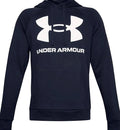 Under Armour 1357093-410 Midnight Navy Men's Rival Fleece Big Logo Hoodie