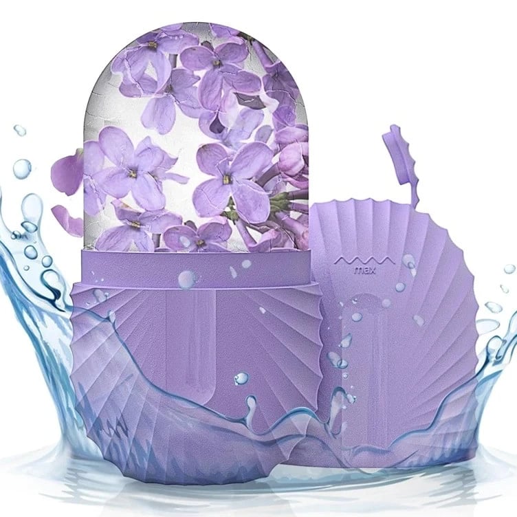 Ice Face Roller Silicone Ice Mold Facial Massager for Puffiness & Pore Care