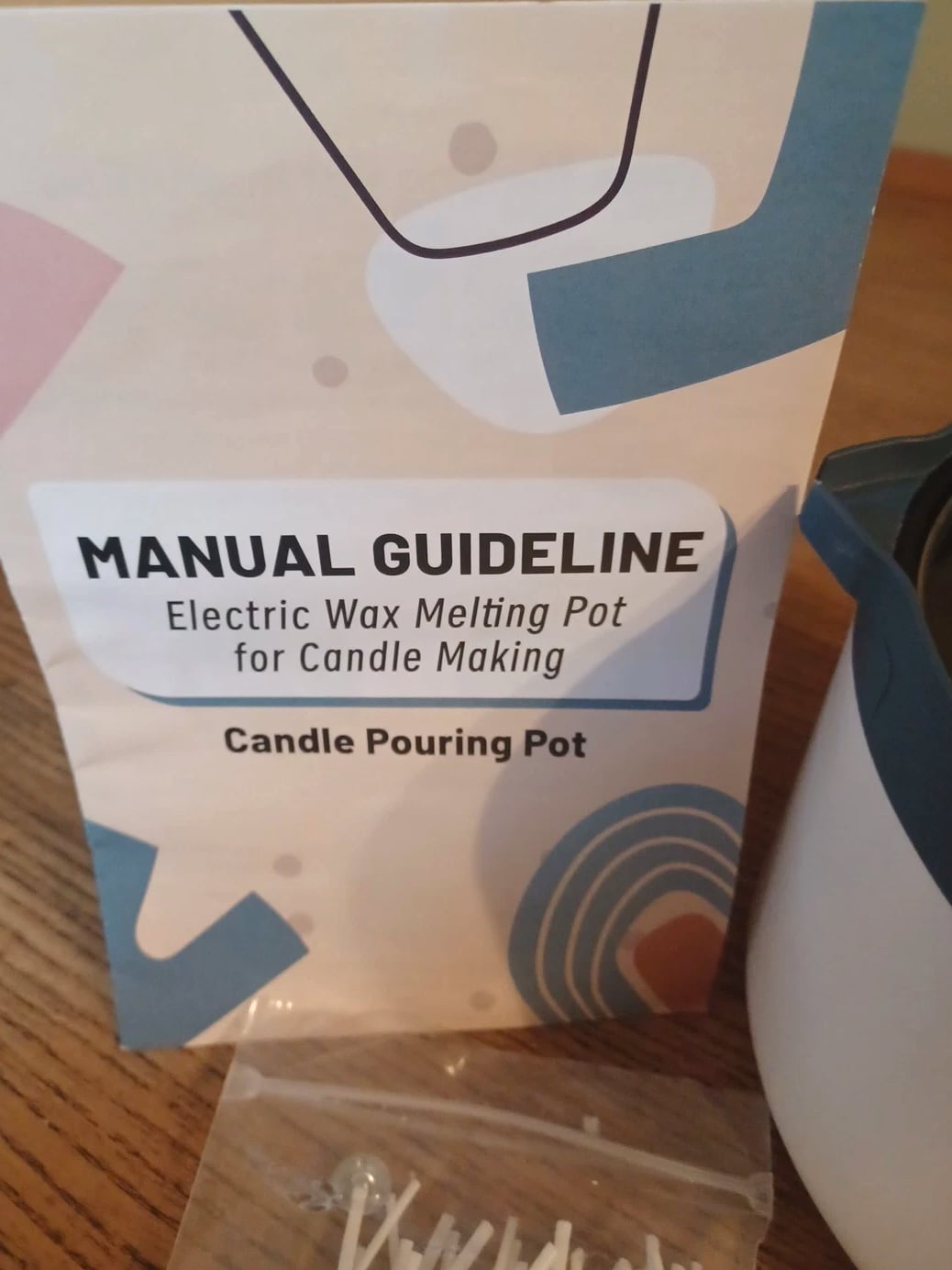 Wax Melter for Candle Making, Pouring Spout Wax Melting Pot Kit with Wicks, S...