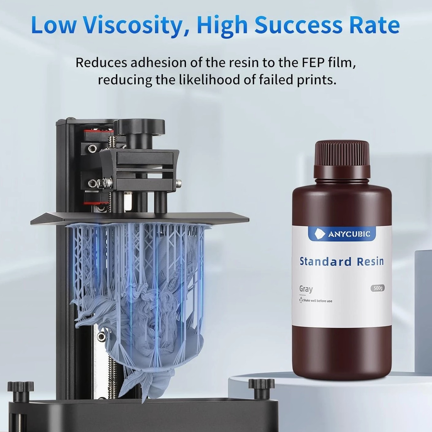 ANYCUBIC 3D Printer Resin - 405nm SLA UV-Curing with High Precision