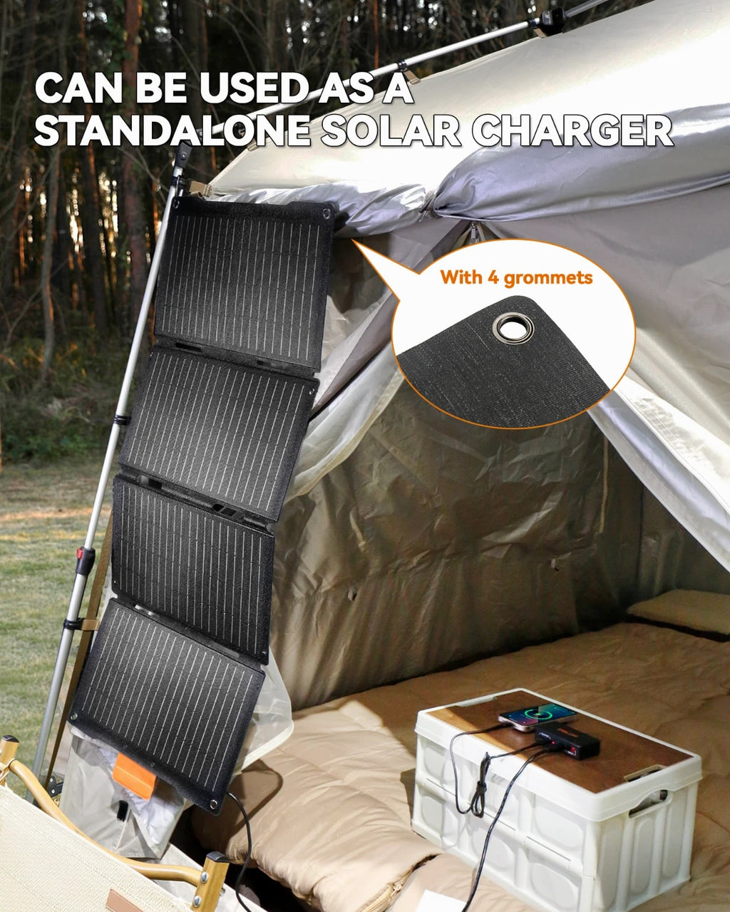 BALDR Solar generator 300W Portable Power Station with 60W solar panel included