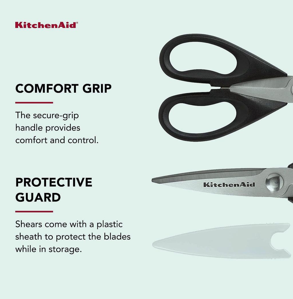 KitchenAid All-Purpose Kitchen Shears, 8.72 Inch Stainless Steel Scissors