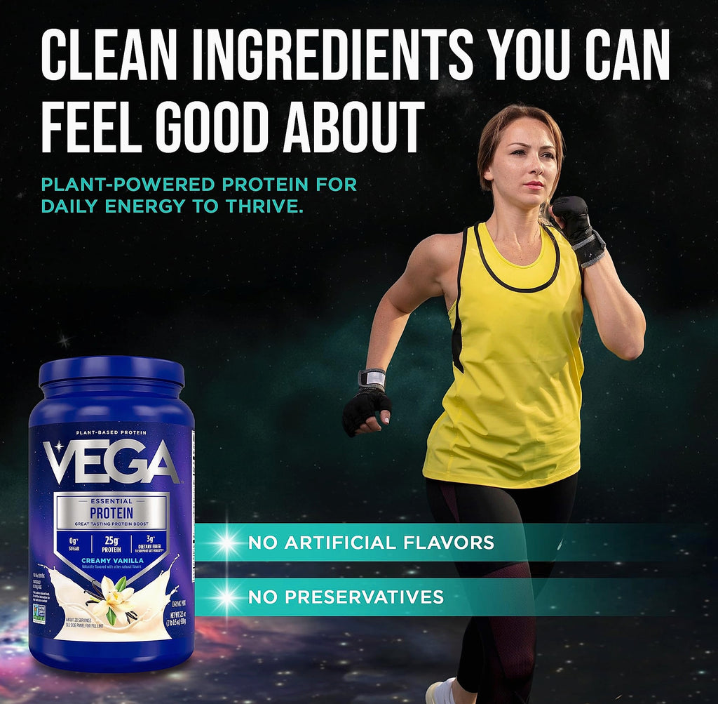 Vega Essential Protein Powder 25g Plant Based Vanilla