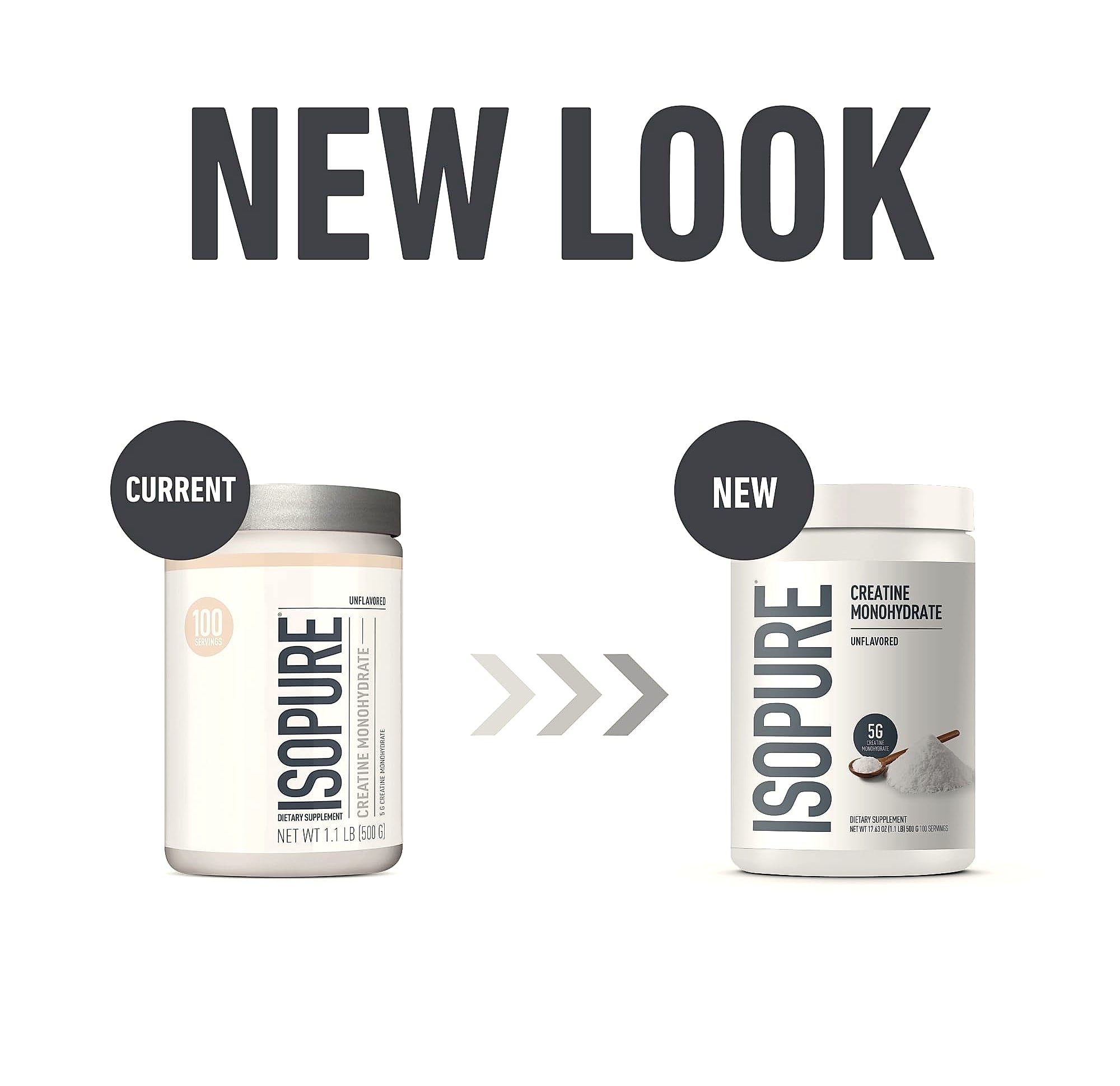 Isopure 100% Pure Creatine Monohydrate Powder, 5g Per Serving