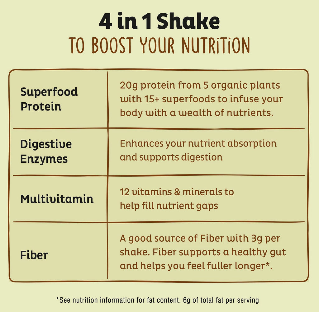KOS Plant Based Vanilla Protein Powder, Organic Vegan