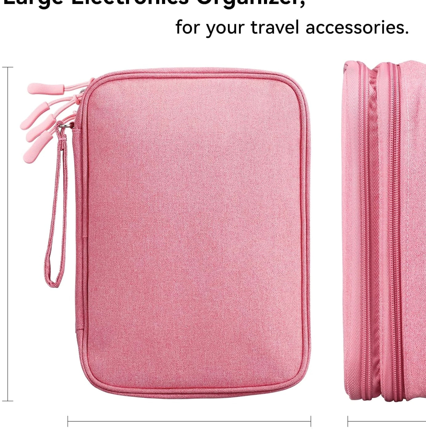Travel Electronics Organizer Pouch Bag for Tech Gadgets & Airplane Accessories,