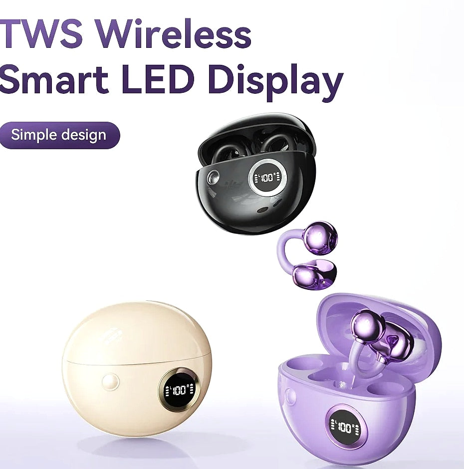 Wireless Ear Clip Bluetooth Headset with 13mm Driver