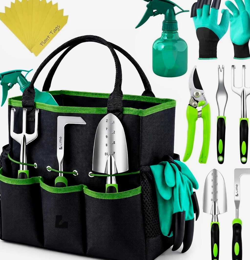 Ergonomic Gardening Tools Set - Complete Kit for Home Gardeners & Enthusiasts
