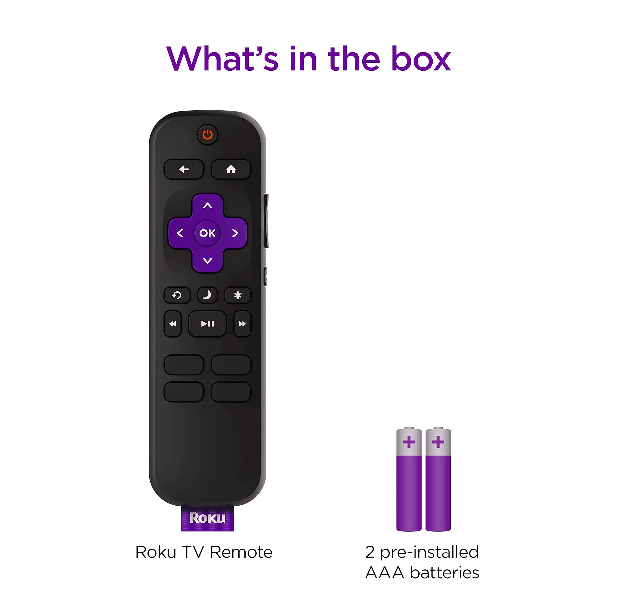 Roku TV Remote Control Official Replacement