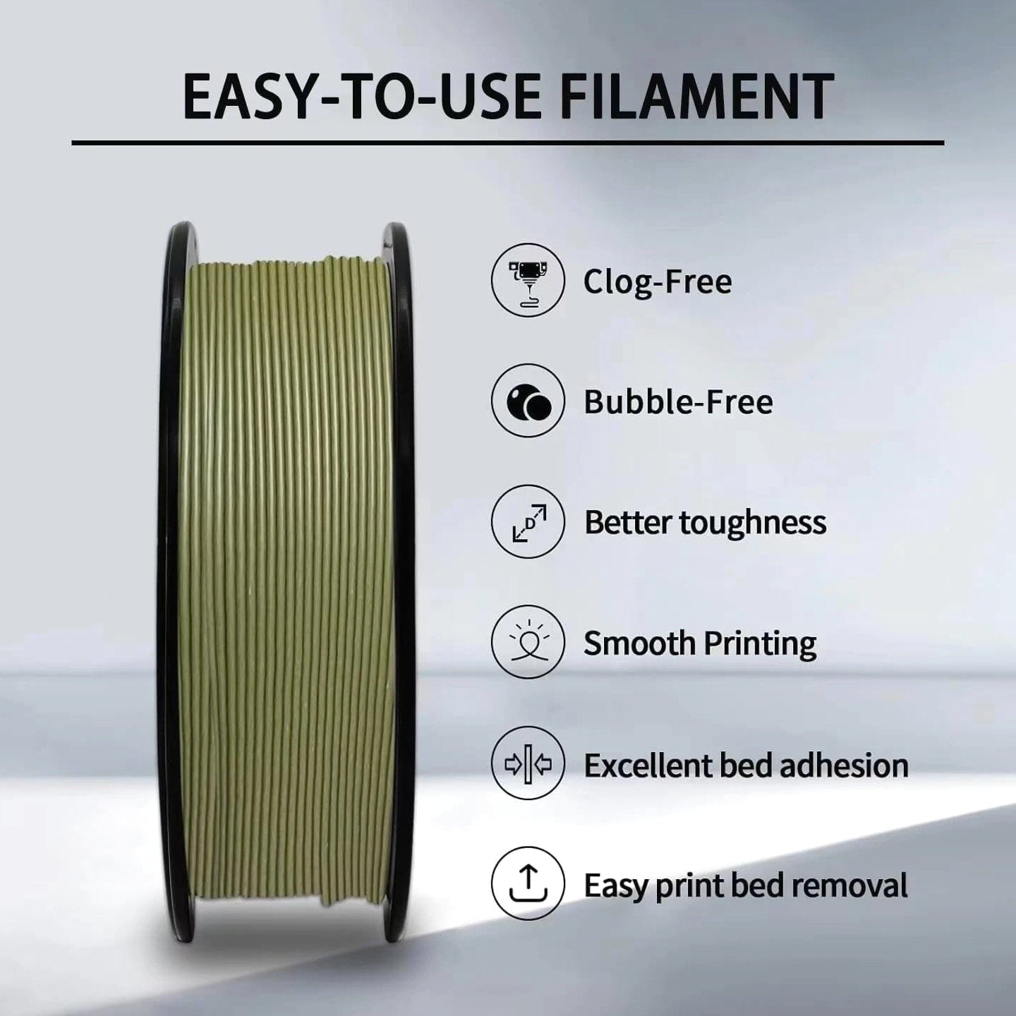 PLA Filament, Matte PLA, 3D Printer Filament, PLA Filament 1.75mm Dimensional...