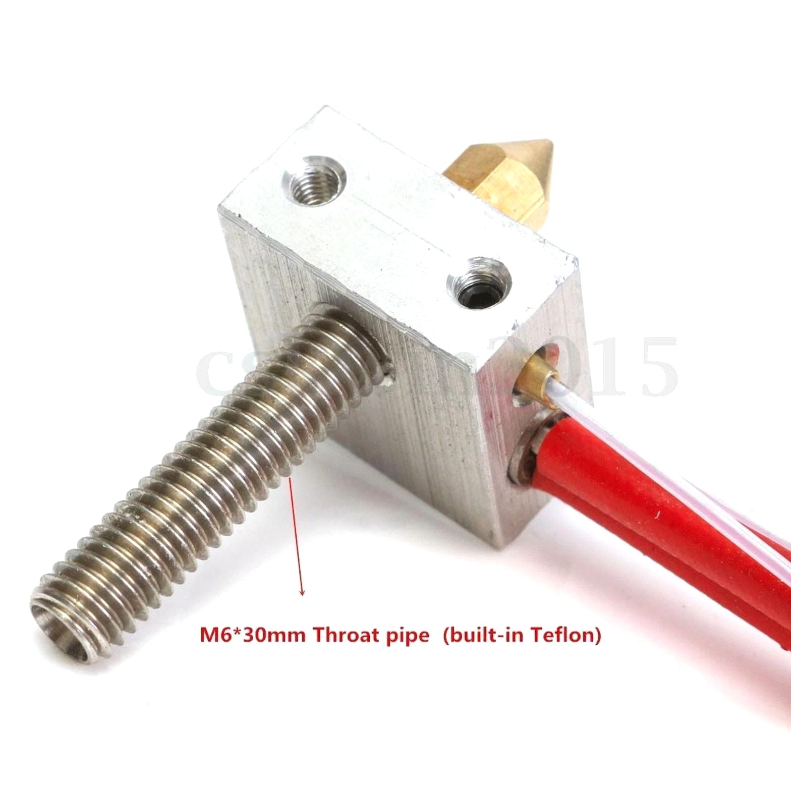 3D Printer MK8 Assembled Extruder Hotend 1.75mm to 0.4mm Nozzle Heating Block