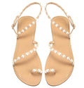 ZhuLinFeng Women's White Lace Wedding Sandals