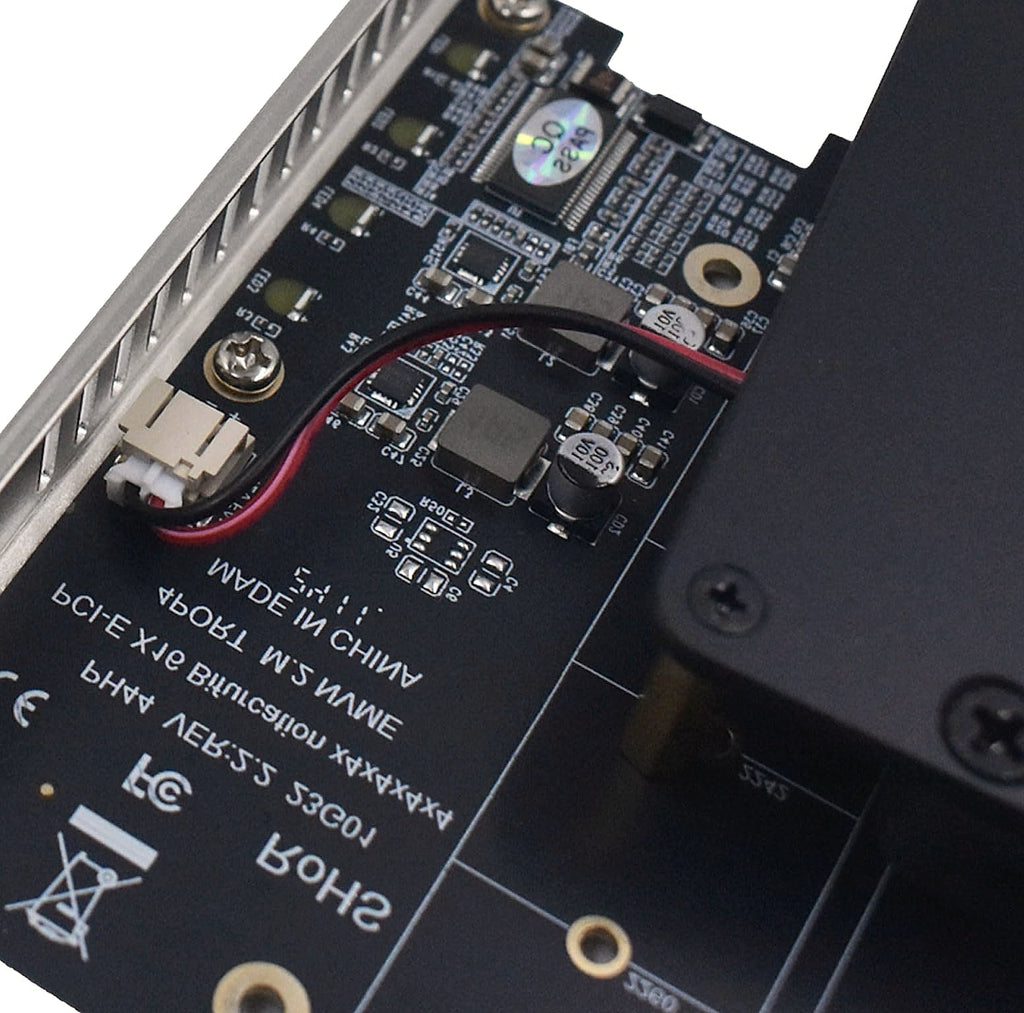 LetLinkSo M.2 PCIe x16 Gen4 Adapter for 4 NVMe SSDs