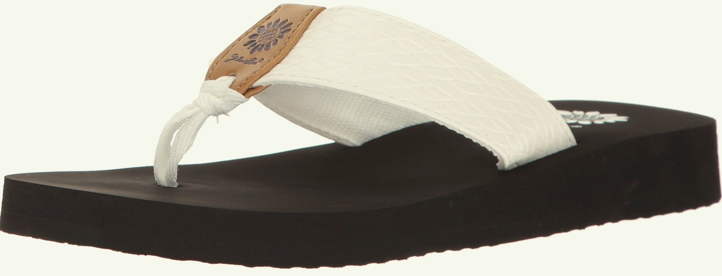Yellow Box Flax Women's Wedge Sandal in Cross Stitch