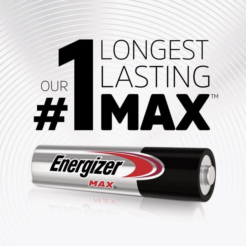 Energizer E92PK MAX 1.5 V AAA Alkaline Batteries (4/PK) New